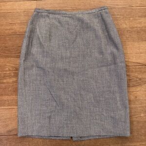 Pendleton grey silk blend knee length pencil skirt size 10P
 b65